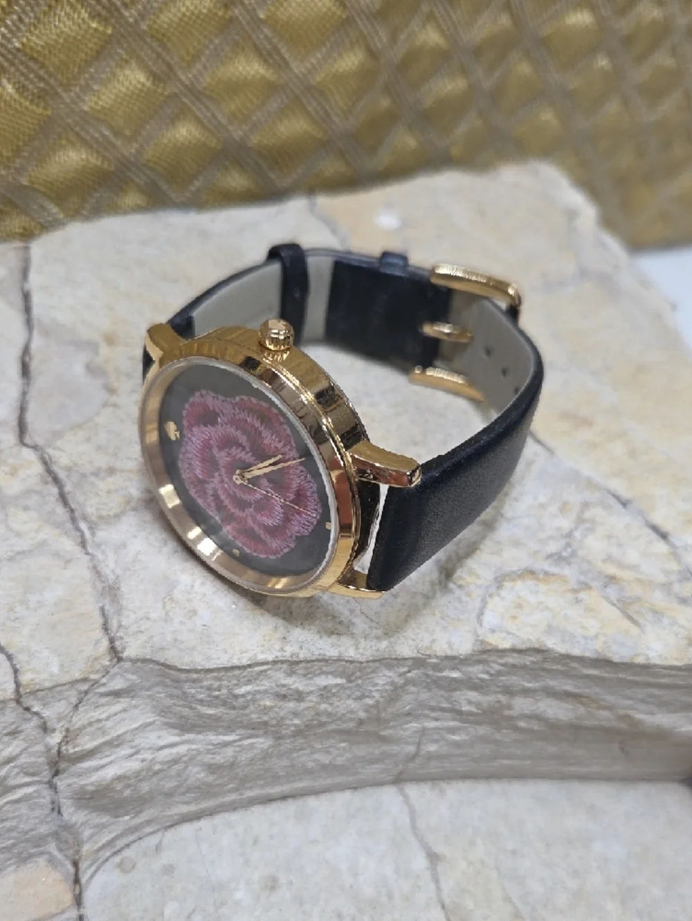 Women Kate Spade NY WatchModel - KSW1459 with Pink Embroidered Flower Dial - Picture 3 of 8